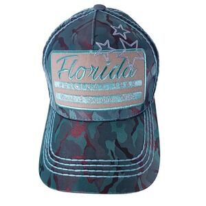 Florida‎ Embroidered Camo Hat Baseball Cap Snapback Robin Ruth